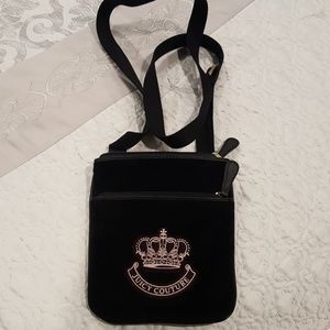 Juicy Couture Velvet cross body bag. Never used